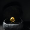 Bague galet réglable Pebble ring I argent massif I or 22k I Melina Kistani I Vue packshot I Label AÉ Paris