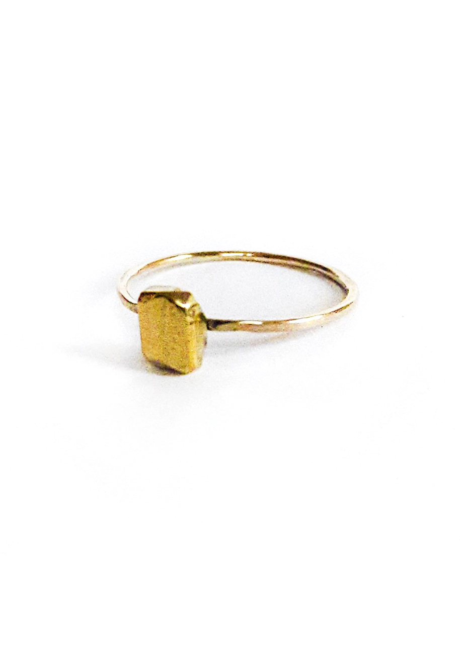 Bague Schiste – Doré à l’or fin 24 carats | Bresma | Label AÉ Paris - Image 3