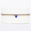 Bracelet tissé main I Fils d'or fils | Lapis Lazuli I Nunki by SL I Label AÉ Paris