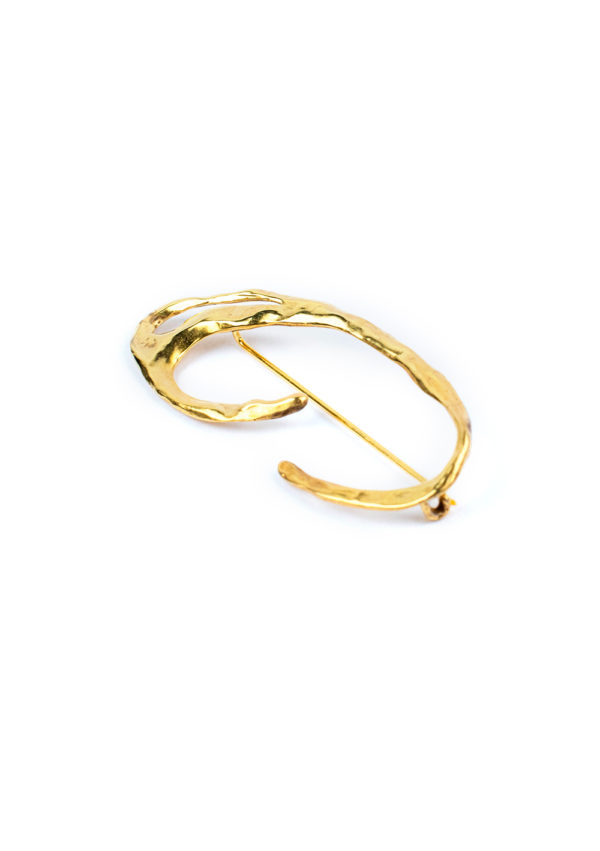 Broche Galatée – Doré à l’or fin 24 carats | Bresma | Label AÉ Paris - Image 1
