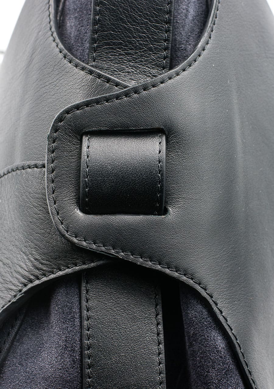Grande besace en cuir image 4 grande besace I cuir de veau upcyclé I 10-03-53 I vue en détail I Label AÉ Paris