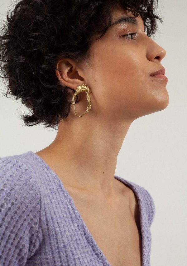 Organic boucles d'oreilles earrings fait main handmade Bresma affaires étrangères Paris